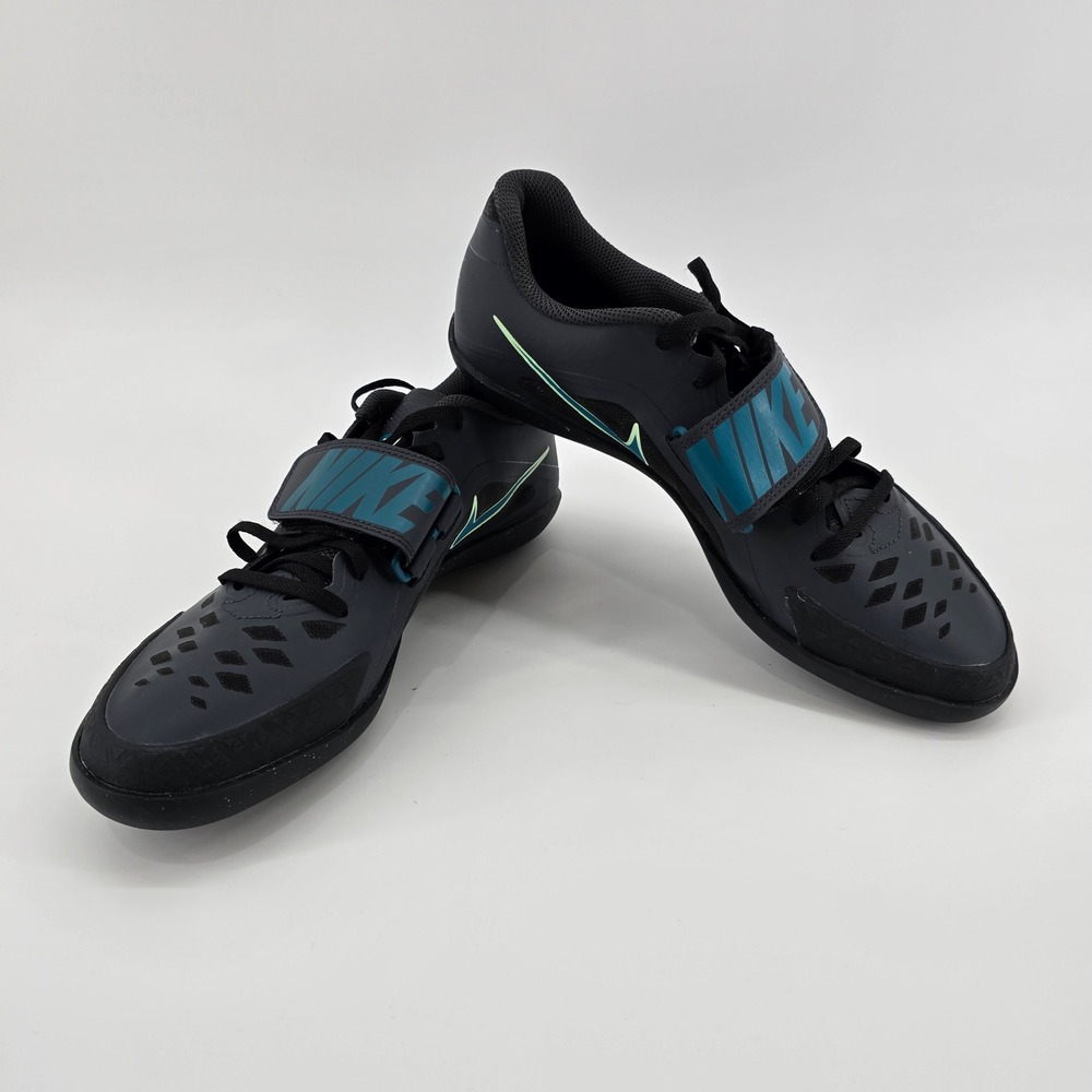 Nike Zoom Rival SD 2 Throwing Shoes Mens Track Field Black Teal Size 8 NWOT